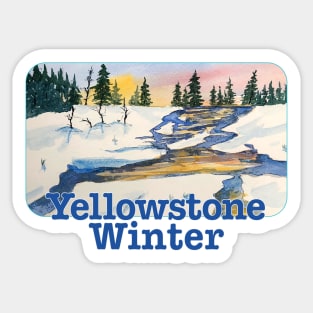 Yellowstone Winter Sticker